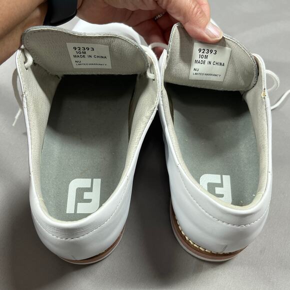 FootJoy Women's Size 10M Sport Retro Golf Shoes Spikeless White Rose Gold EUC - Picture 10 of 16